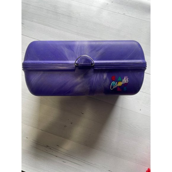 Caboodles Vintage Purple Cosmetic Organizer case‎ - Picture 1 of 10